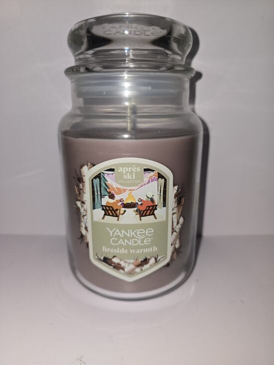Yankee Candle Other - Yankee Candle FIRESIDE WARMTH 22 oz Single Wick Large Jar Candle DISCOUNTINUED